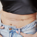 Dainty Rose Gold 925 Sterling Silver Waist Chain