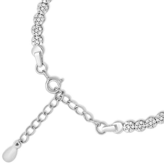 Dazzling Adjustable 925 Silver Bracelet