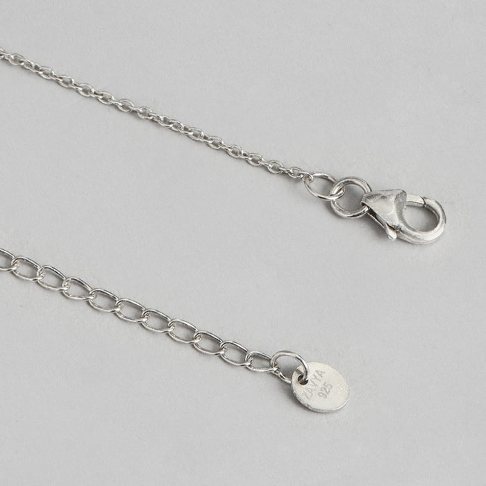 Dazzling Cascade Rhodium-Plated CZ 925 Sterling Silver Drop Bracelet