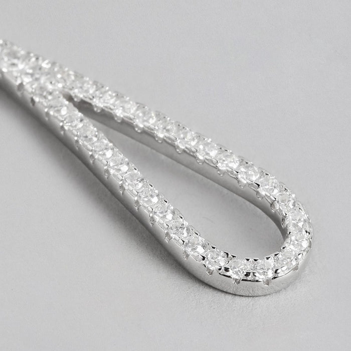 Dazzling Droplets Rhodium-Plated CZ 925 Sterling Silver Jewelry Set