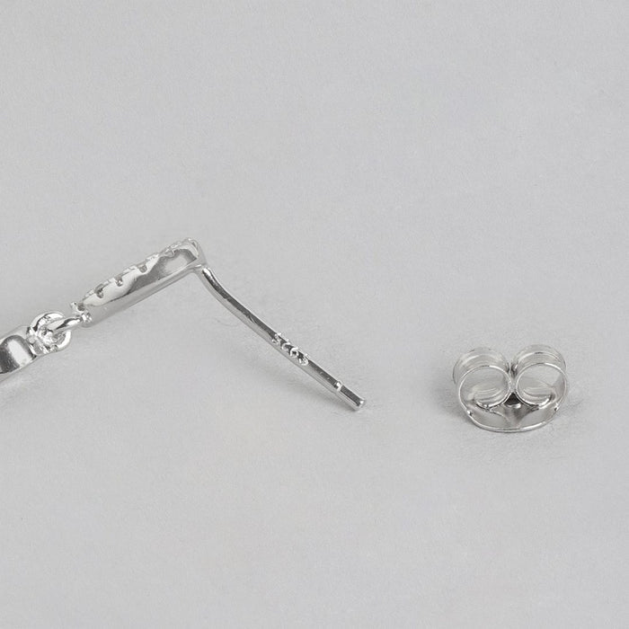Dazzling Droplets Rhodium-Plated CZ 925 Sterling Silver Jewelry Set