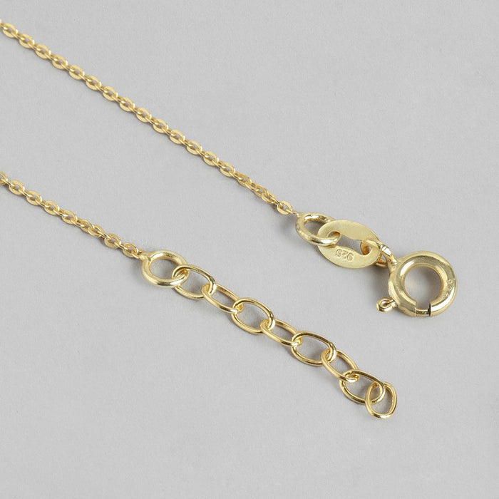 Dazzling Drops Gold-Plated 925 Sterling Silver Anklet with CZ Charms