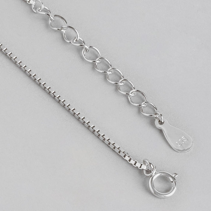 Dazzling Elegance CZ Rhodium-Plated 925 Sterling Silver Necklace with CZ