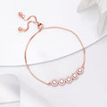 Dazzling Rose Gold Plated 925 Sterling Silver Bracelet