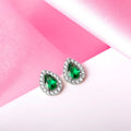 Dazzling Stardust Rhodium-Plated 925 Sterling Silver Stud Earrings