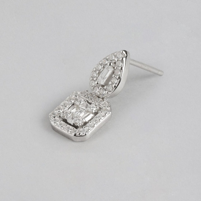 Dazzling Zirconia Radiance Rhodium-Plated 925 Sterling Silver Jewelry Set
