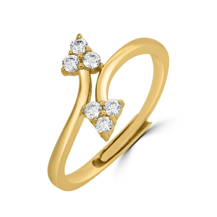 Delicate Trio CZ 925 Sterling Silver Ring