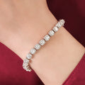Designer CZ Rhodium Plated 925 Sterling Silver Bracelet