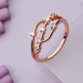 Dew Drops  925 Silver Ring in  Rose Gold (Onesize)