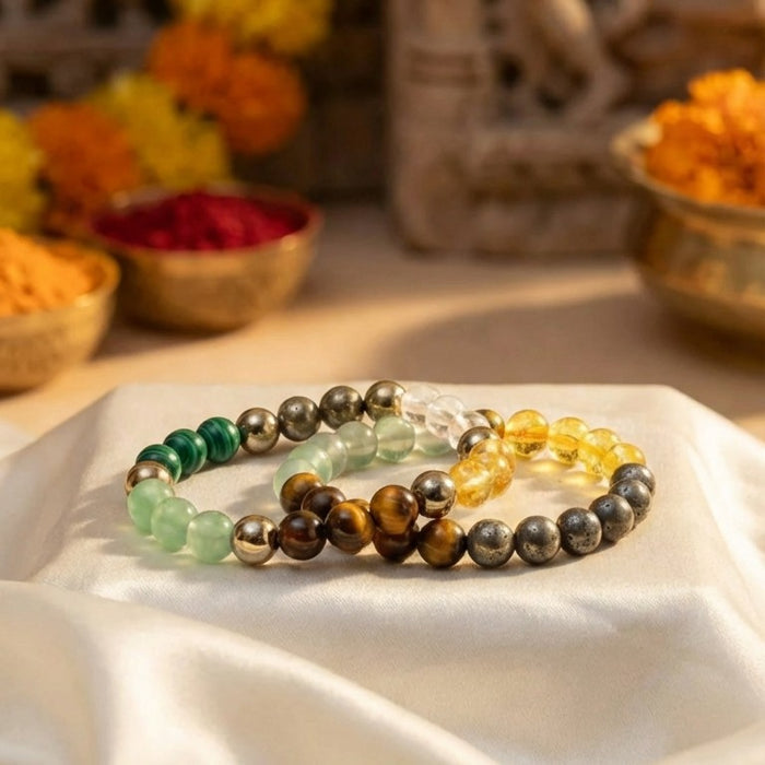 Dhan Yog & Money Magnet Bracelet Combo – Wealth & Prosperity - view 2