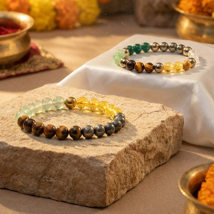 Dhan Yog & Money Magnet Bracelet Combo – Wealth & Prosperity - view 3