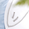 Diana Rhodium Plated 925 Silver Jewellery Set