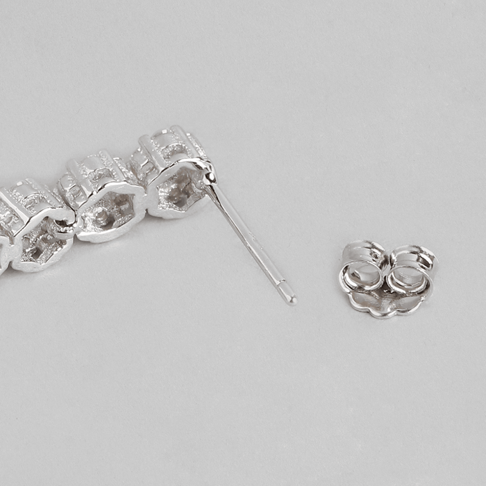 Diana Rhodium Plated 925 Silver Jewellery Set
