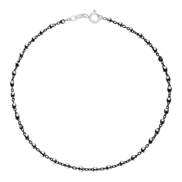 Dice-Chain-Lock 925 Sterling Silver Anklet