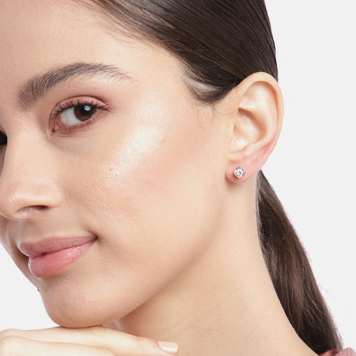 Diva CZ 925 Sterling Silver Earrings
