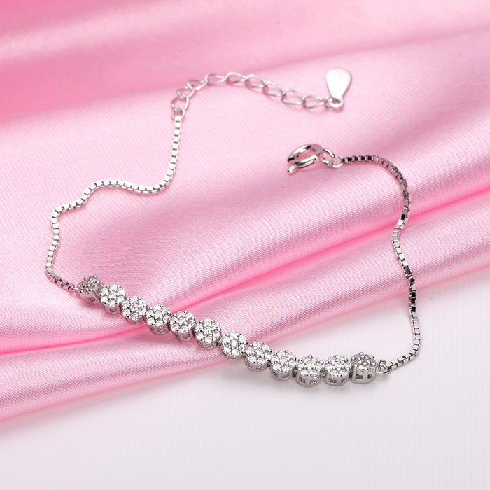 925 Sterling Silver Diva Floral 925 Silver Bracelet for Women – Zavya