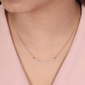 Diva Rose Gold Plated 925 Sterling Silver Necklace