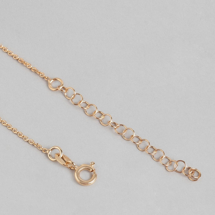 Diva Rose Gold Plated 925 Sterling Silver Necklace