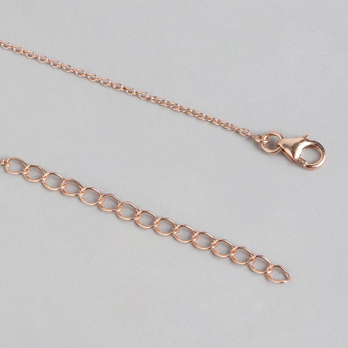 Divine Angles Rose Gold Triangle 925 Sterling Silver Necklace