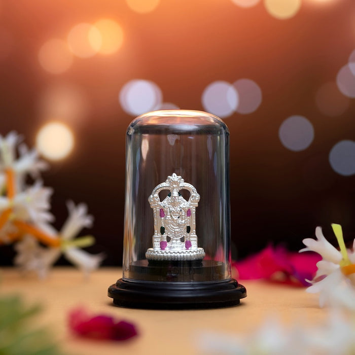 Divine Aura 999 Silver Tirupati Balaji Idol