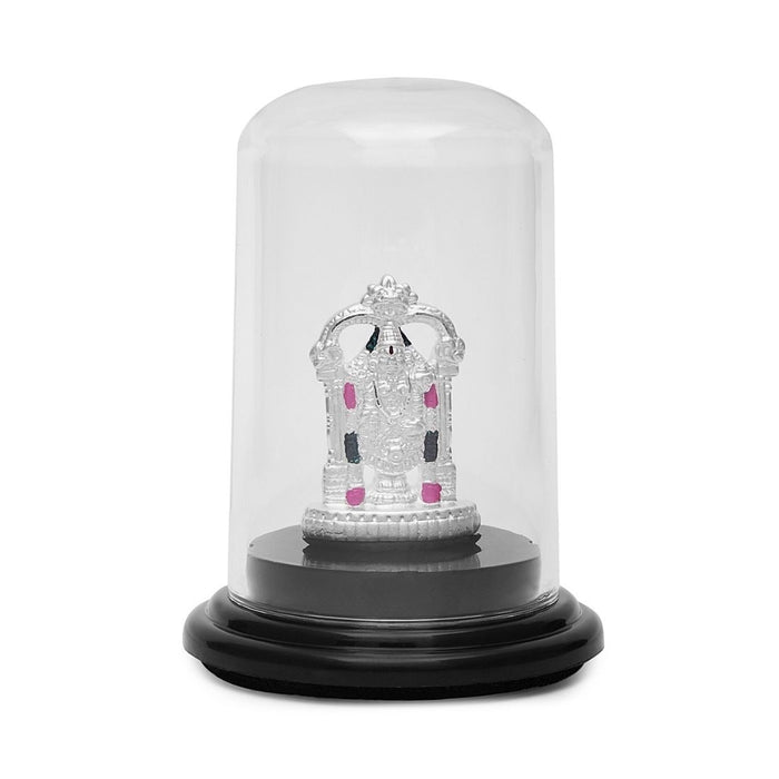 Divine Aura 999 Silver Tirupati Balaji Idol