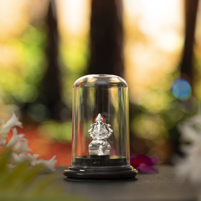 Divine Blessings 999 Silver Ganesh Ji Idol