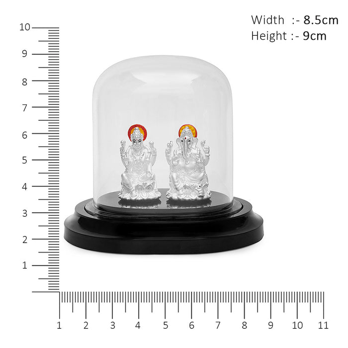 Divine Blessings 999 Silver Lakshmi & Ganesh Ji Idols