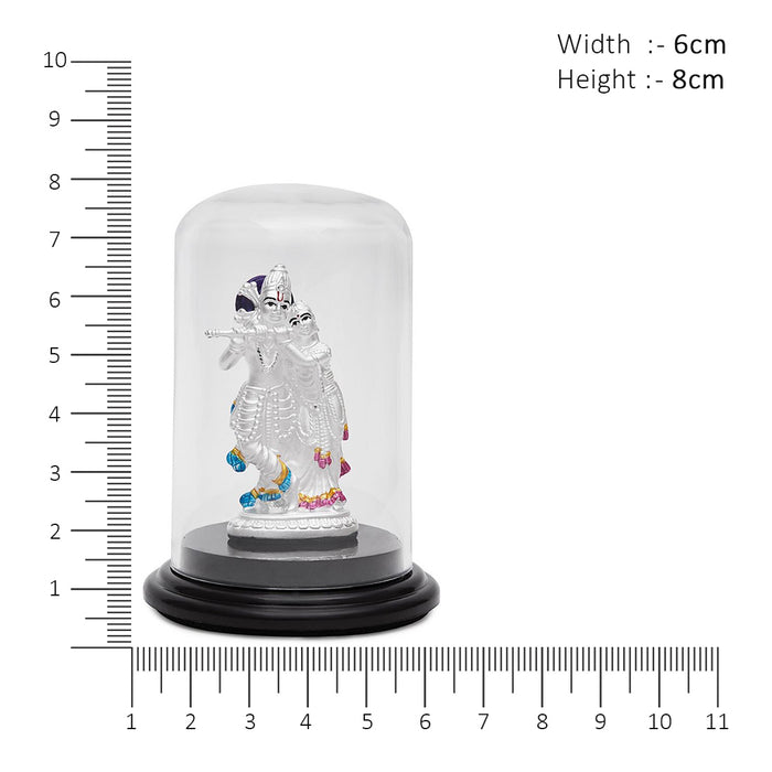 Divine Devotion 999 Silver Radha-Krishna Ji Idol