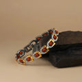 Divine Dual Tone Arc Chain Rudraksha Bracelet