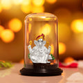 Divine Elegance 999 Silver Rhodium Plated Ganesh Ji Idol
