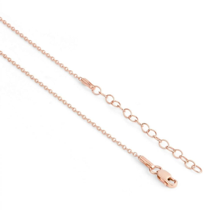 Divine Evil Eye Rose Gold Plated 925 Silver Pendant With Link Chain
