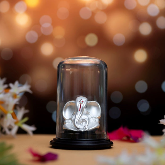 Divine Grace 999 Silver Ganesh Ji Idol