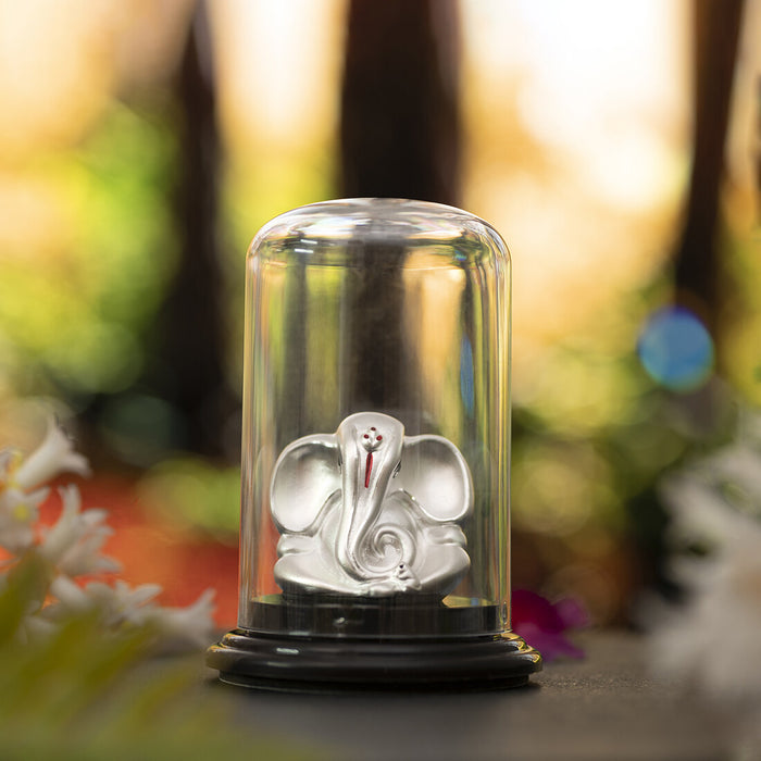 Divine Grace 999 Silver Ganesh Ji Idol