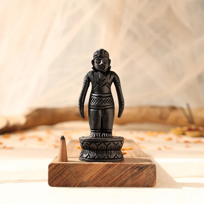 Divine Hindu Lord Ayyappa Karungali Idol – Ebony Wood