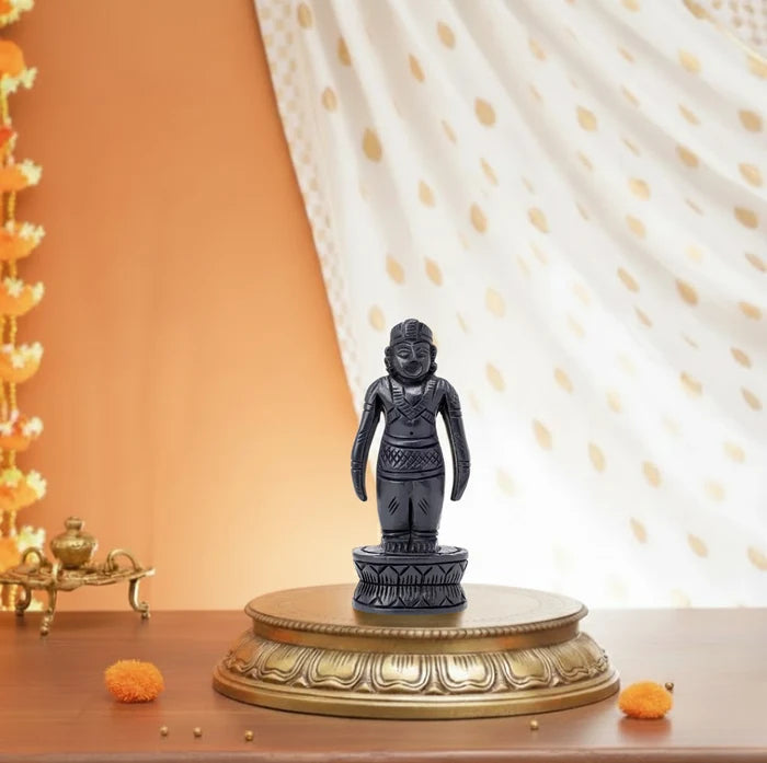 Divine Hindu Lord Ayyappa Karungali Idol – Ebony Wood