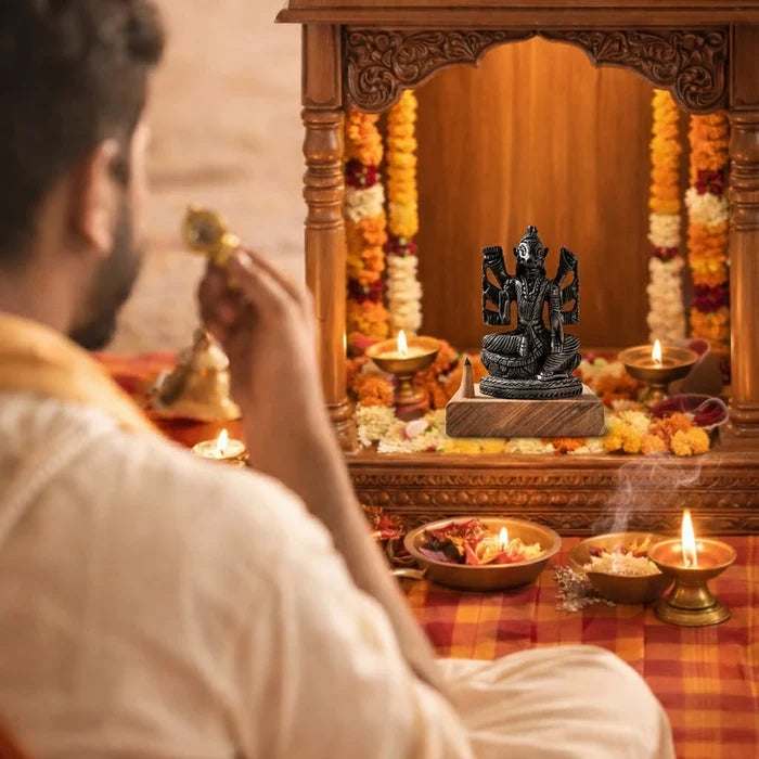 Divine Hindu Lord Varahi Karungali Idol – Ebony Wood