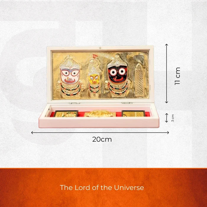Divine Jagannath Pocket Temple - Gold Plated - view 2