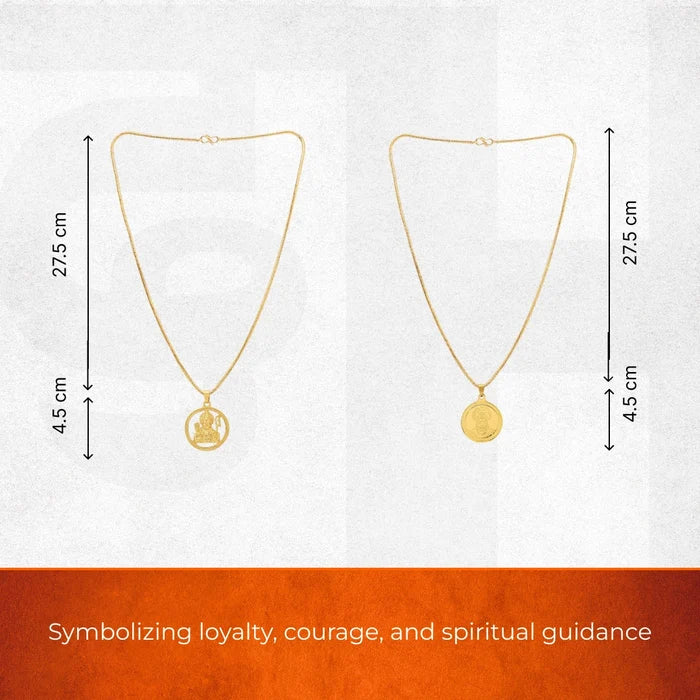 Divine Ram Ji and Hanuman Ji Pendant Combo