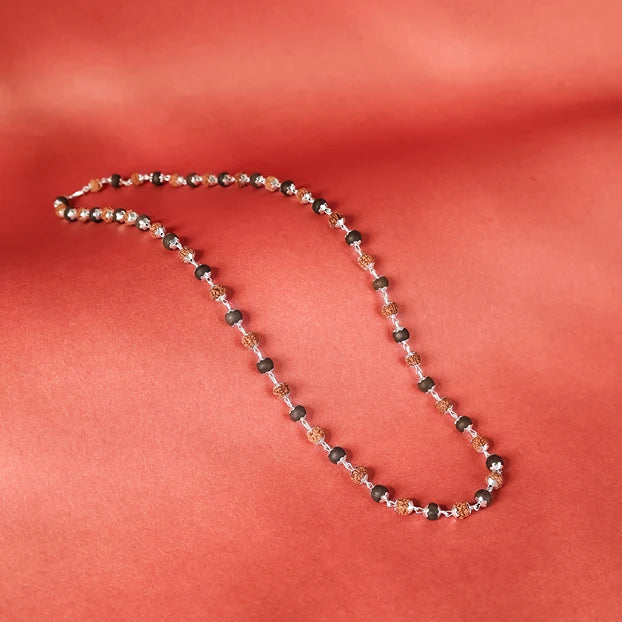 Silver Cap / 54 Beads