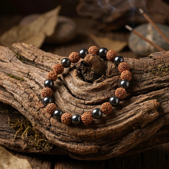 Divine Rudraksha Magnet Bracelet - view 2