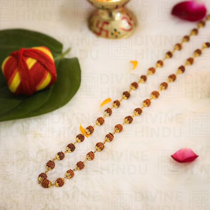 Rudraksha Chain Bracelet from the Divine Rudraksha Combo set