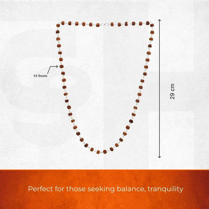 Divine Rudraksha Necklace - 54 Bead - view 2