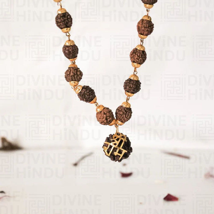 Divine Rudraksha Pendant Necklace - view 3