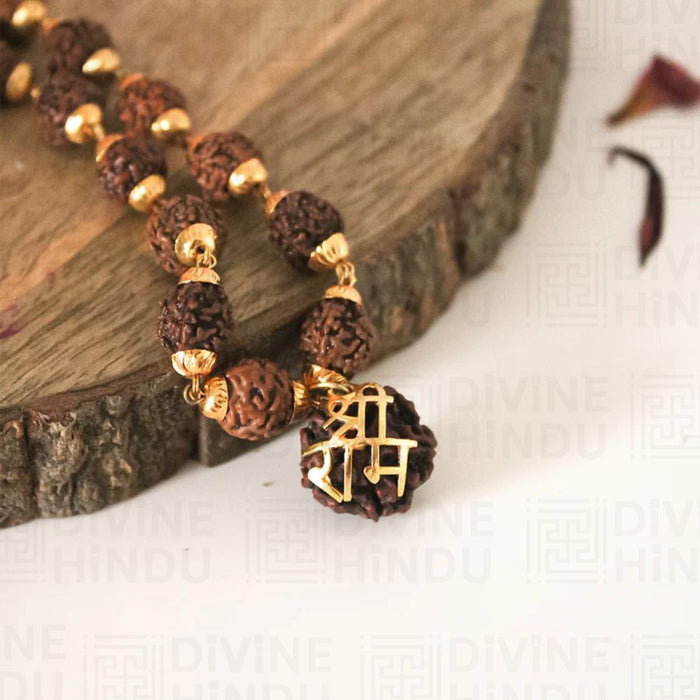 Divine Rudraksha Pendant Necklace - view 4