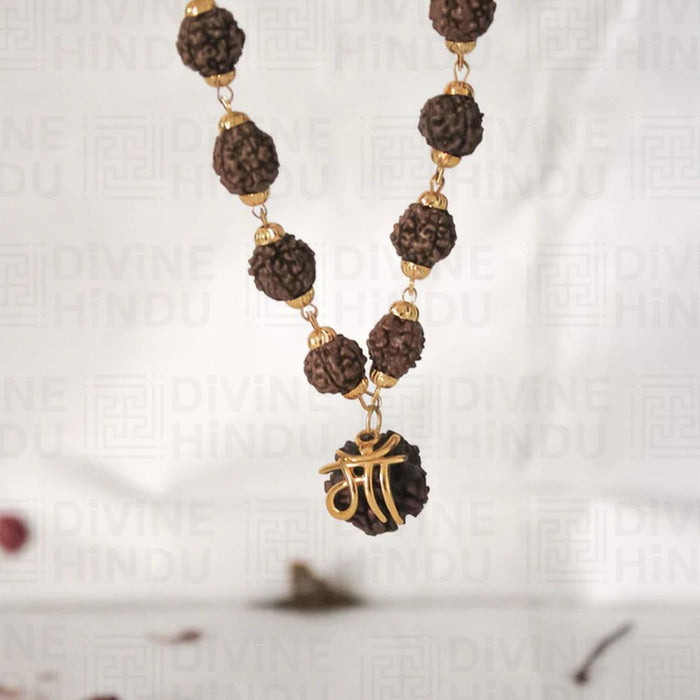 Divine Rudraksha Pendant Necklace - view 5
