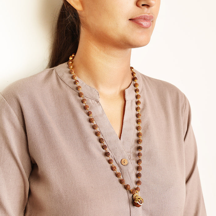 Divine Rudraksha Pendant Necklace - view 7