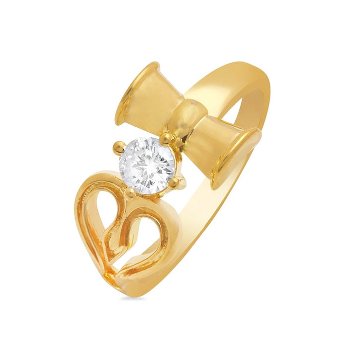 Divine Trishul 925 Sterling Silver Gold-Plated Ring (OneSize)