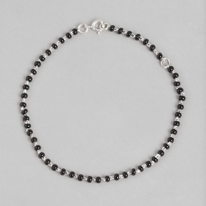 Divine Union Rhodium Plated 925 Silver Mangalsutra Bracelet