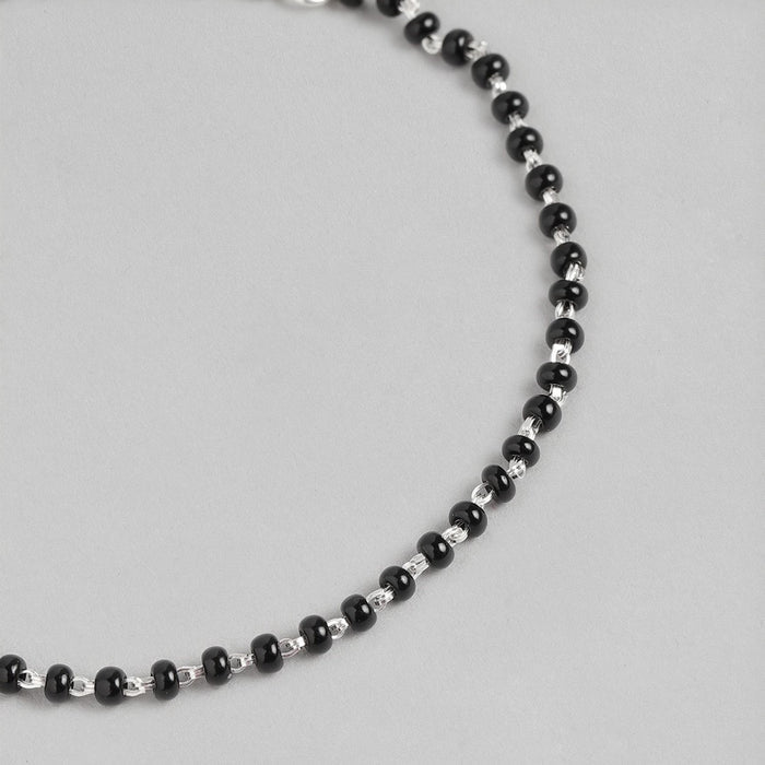 Divine Union Rhodium Plated 925 Silver Mangalsutra Bracelet