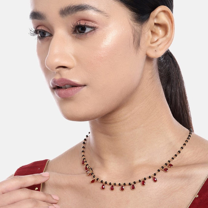 Divine Unity Gold-Plated 925 Sterling Silver Drop Mangalsutra